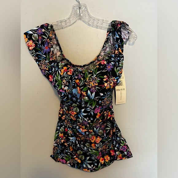 Profile by Gottex Flora Off The Shoulder Tankini Size 10 - Picture 4 of 6